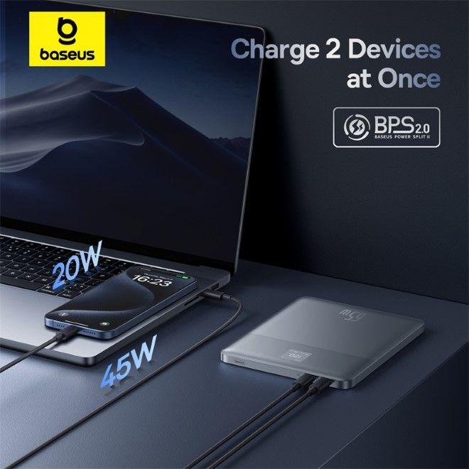 Actual product image Baseus Blade2 Series Fast Charge Powerbank 65W 12000mAh (12000 mAh, 65 W, 65 Wh)
