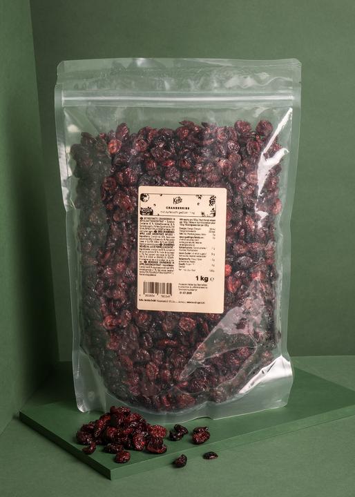 Actual product image KoRo Cranberries sweetened with apple juice (1000 g)