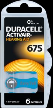 Produktbild Duracell Activair 675 - Hörgerätebatterien (60 Stk., 675, A675, PR44, 625 mAh)