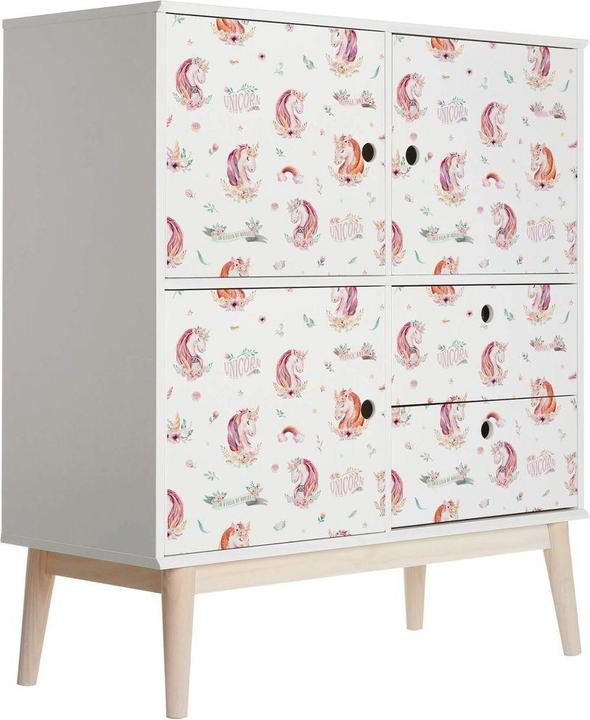 Image du produit Trenddeko Licorne - bannière et fleurs (100 x 50 cm)