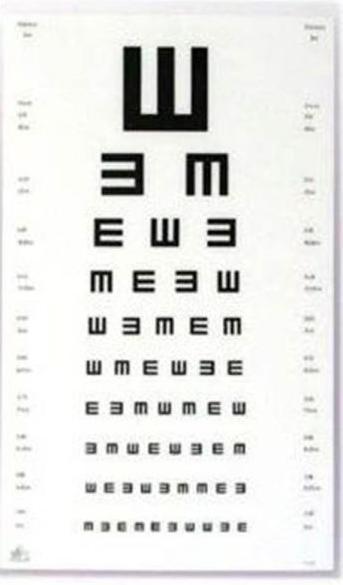 Produktbild Oculus Sehprobentafel