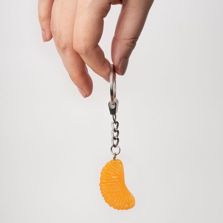 Actual product image Yumazing Tangerine keyring pendant