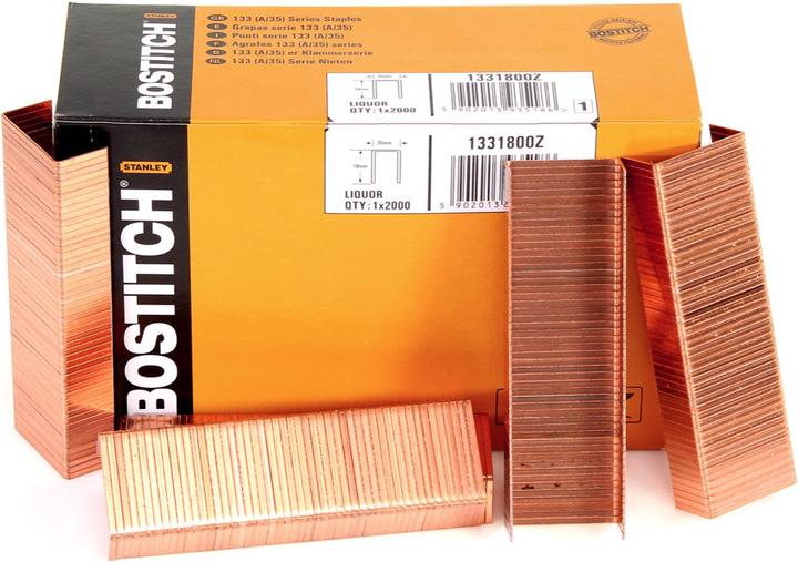 Immagine prodotto Bostitch Punti per cartone 18 mm Liquor - 2000 pezzi per graffettatrice DSA-3522-E / DS-3519-E / DSA (2000 x)