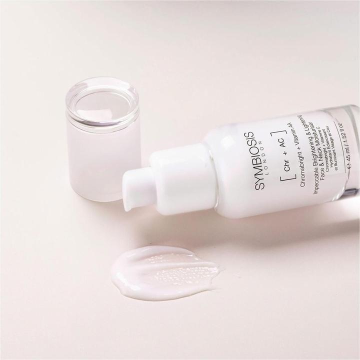 Immagine prodotto Symbiosis Cromabright + vitamina C) Impeccable Brightening & Lightening Face & Neck Moisturiser (45 ml)