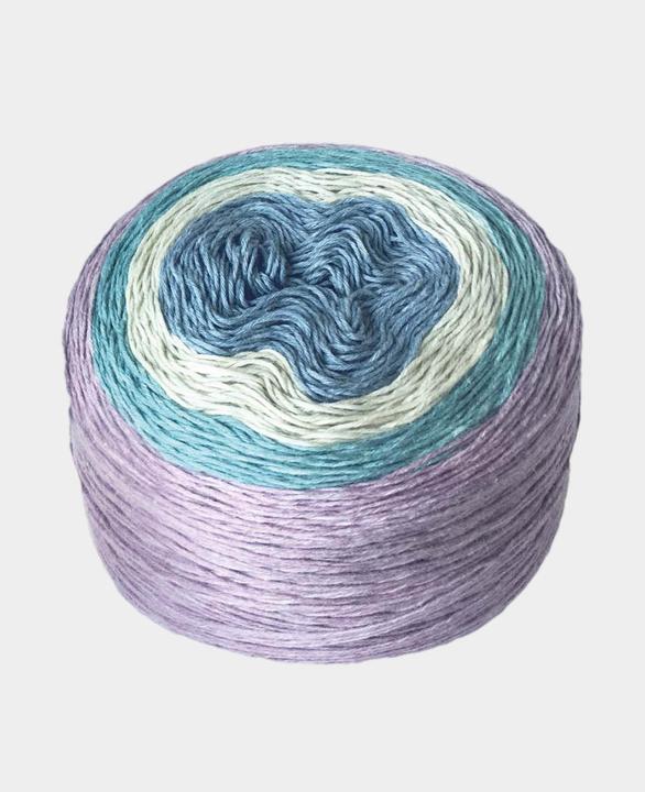 Blau, Creme, Grün