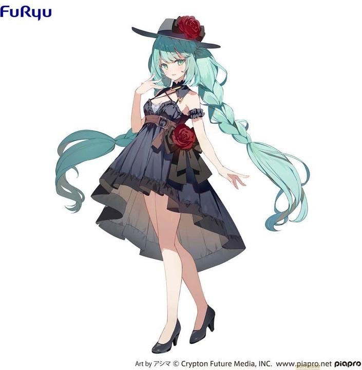 Actual product image Furyu Hatsune Miku statuette PVC Trio-Try-iT Outing Dress 19 cm