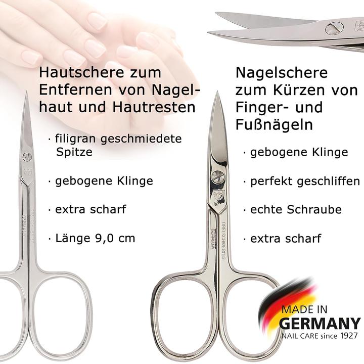Actual product image Kellermann Nail Set Vittoria 7-pcs Wine Red Imitation Leather