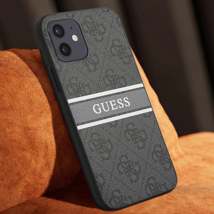 Actual product image Guess Hard Cover 4G Printed Stripe (Apple iPhone 12 Pro)