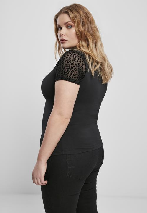 Immagine prodotto Urban Classics Maglietta a collo alto con pizzo Flock da donna (XS)