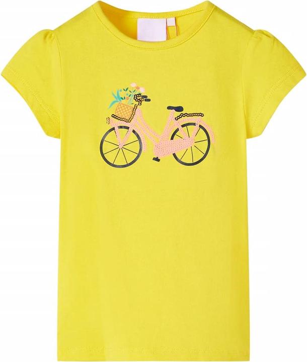 VidaXL Kinder-T-Shirt Gelb 140,Material: 95 % Baumwolle. 5 (140)