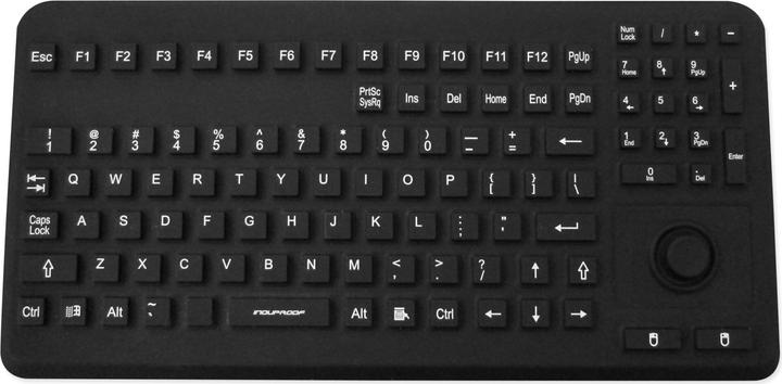 Image du produit Gett InduProof Advanced Clavier en silicone IP68 étanche désinfectable 104 touches VESA USB colour : (DE, Filaire)
