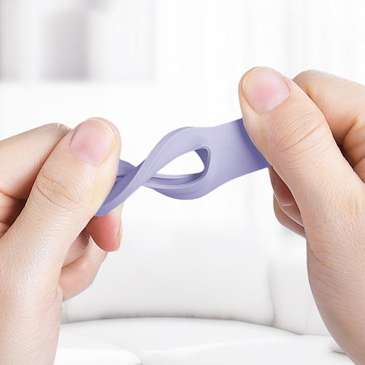 Produktbild Crong Silicone Case with Key Ring – Brelok do Apple AirTag (lawendowy)