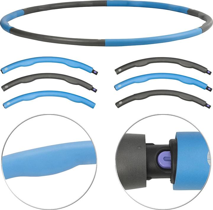 Actual product image Pearl Hula Hoop with Foam Cover & Massage Nubs, 1.2 kg (1215 g)