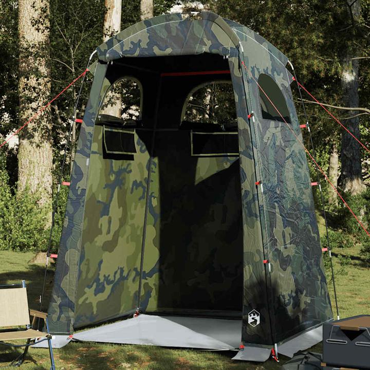 Actual product image VidaXL Shower tent camouflage waterproof (3.70 kg)