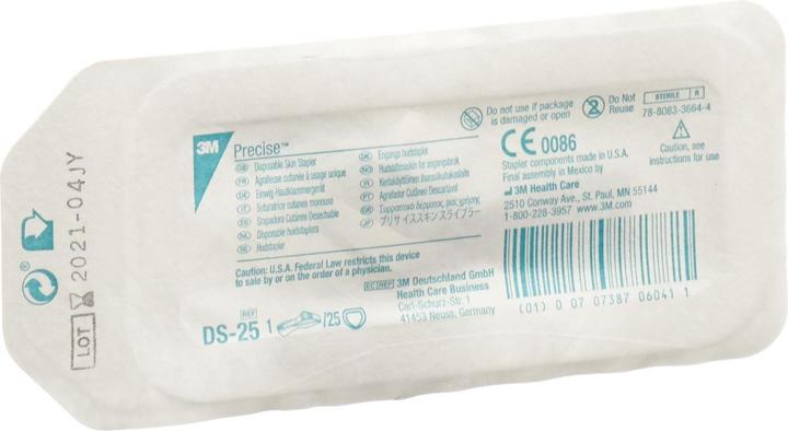 Image du produit 3M PRECISE Agrafeuse cutanée 25 agrafes DS-25