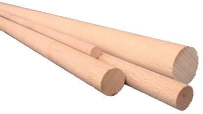 Actual product image Nobby Perchoirs en bois rond, hêtre, Ø 1.2 cm 100 cm