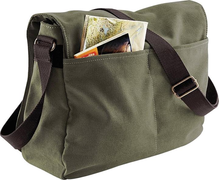 Image du produit Quadral - Borsa Messenger Vintage in Tela - 14 Litri (Confezione da 2)