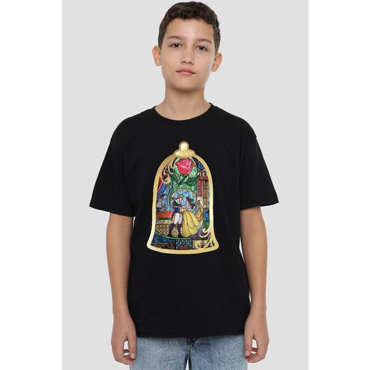 Immagine prodotto Beauty And The Beast Maglietta Vetro Colorato Bambini (104)