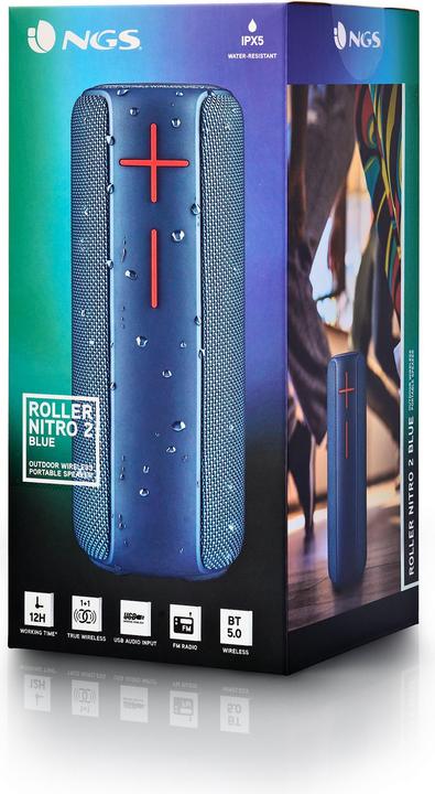 Produktbild NGS Roller nitro 2 blue (12 h, Stromversorgung über USB)