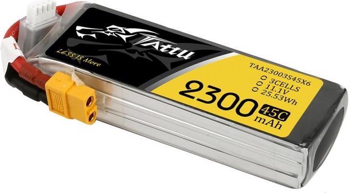 Actual product image Tattu RC Battery LiPo 2300 mAh 11.1 V 45C (11.10 V, 2300 mAh)