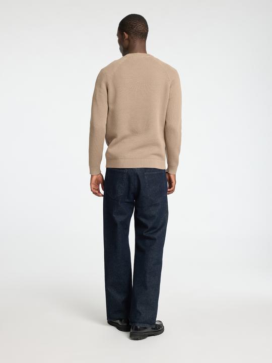 Actual product image Selected Homme 100% cotton jumper with round neckline (S)