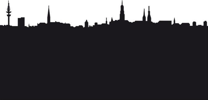 Produktbild Trenddeko Hamburg Skyline (90 x 44 cm)