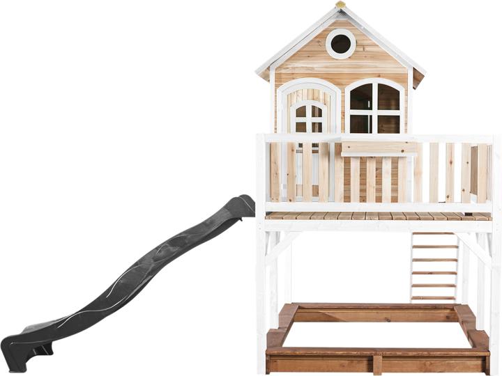 Actual product image Axi Liam Playhouse Brown/White - Grey Slide