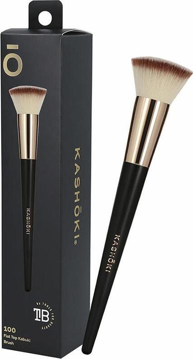 Tools for Beauty T4B KASHOKI 100 FLAT TOP KABUKI BRUSH Pulverpinsel, Beauty Flacher Schminkpinsel