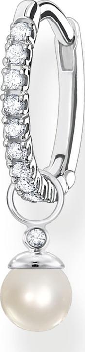 Thomas Sabo Einzel Creole mit Perlen Anhänger Silber (925er Silber)
