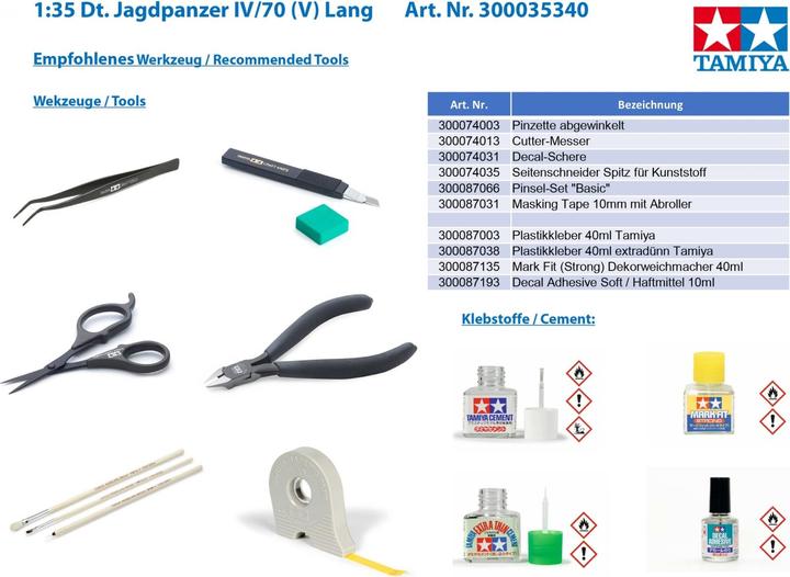 Actual product image Tamiya German Jagdpanzer IV (V) Long