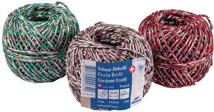 Actual product image Meister Hand packing cord set "OEKOFIL", Ø 2 mm, 3x50 m, 17 kg (3 Piece)
