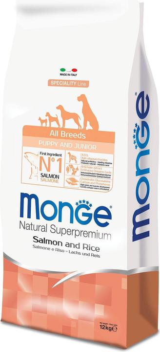 Actual product image Monge Speciality Line All Breeds Puppy Salmon & Rice (Junior, 1 pcs., 12000 g)
