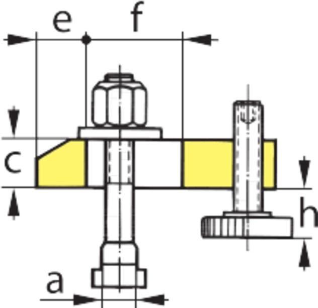 Actual product image Amf Clamp straight adjustable