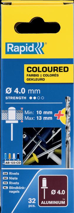Immagine prodotto Rapid Rivetti ciechi colorati Ø 4,0 x 10 mm