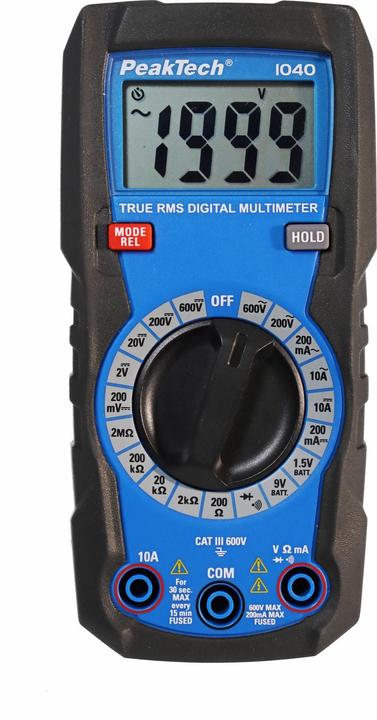 Actual product image Peaktech P 1040 TrueRMS Digital Multimeter (CAT III 600V, CAT IV 300V)