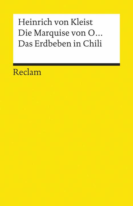 Actual product image Die Marquise von O. Das Erdbeben in Chili (German, Henry von Kleist, 1986)