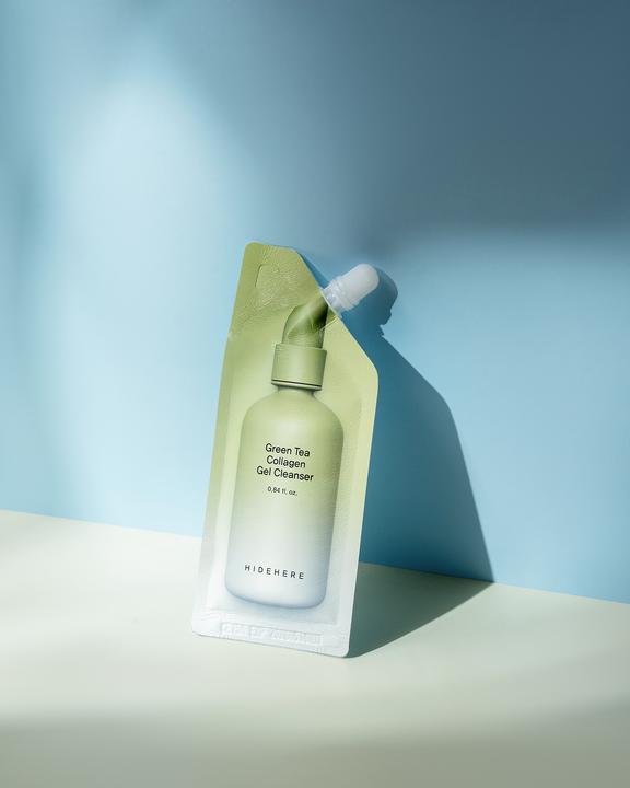 Actual product image Hidehere Green Tea Collagen Gel Cleanser 25ml (Gel, 25 ml)