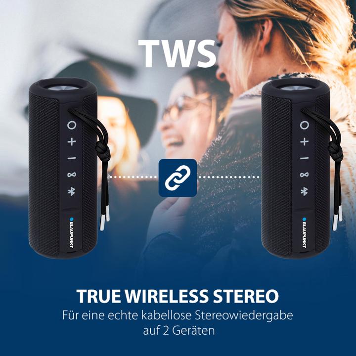 Image du produit Blaupunkt Haut-parleur Bluetooth avec TWS | BT 202+ (12 h, Fonctionnement sur batterie)