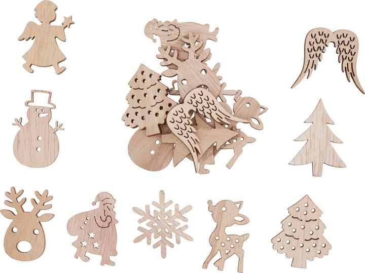 Image du produit VBS Saupoudrage de motifs hivernaux "Silas", 18 pièces