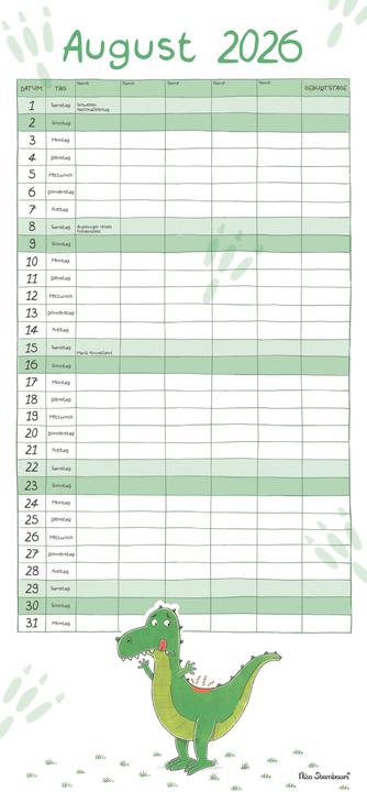 Image du produit Secouez le pommier - le planning familial de la célèbre série de livres participatifs de Nico (22,4 x 48,5 cm, Couverture rigide, Allemand)