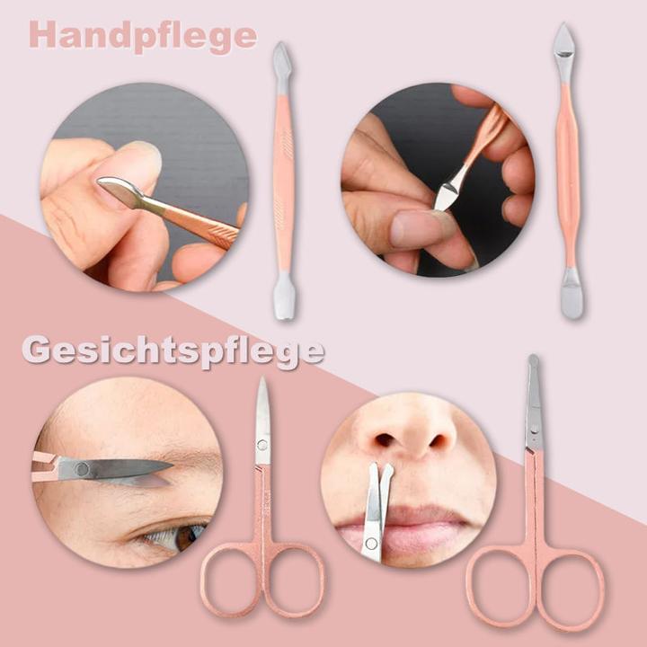 Immagine prodotto Hermex Set per manicure e pedicure Forbici per unghie Taglia unghie Punti neri