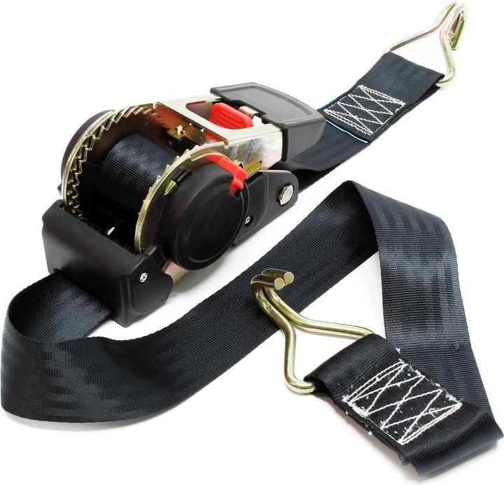 Immagine prodotto Wiltec Cinghia di ancoraggio automatica 3m 50mm 750daN PES a cricchetto auto-retrattile