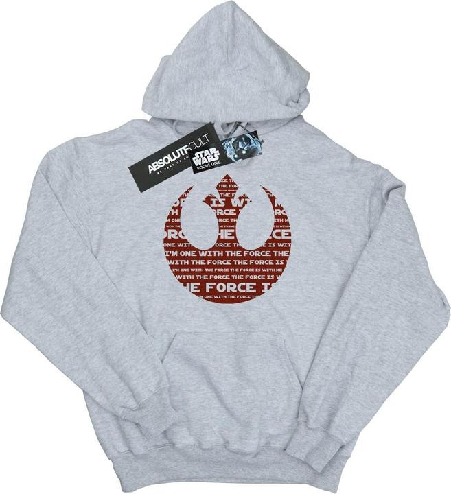 Immagine prodotto Star Wars Rogue One I'm One With The Force Alliance Emblem Red Felpa con Cappuccio Uomo (XXL)