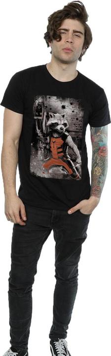 Immagine prodotto Guardians of the Galaxy Maglietta da uomo in cotone Standing Rocket Raccoon (S)