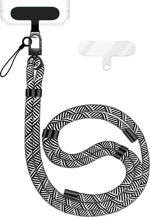 black white