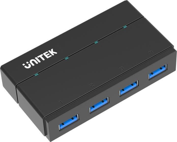 Image du produit Unitek Y-HB03001 concentrateur d'interface USB 3.2 Gen 1 (3.1 Gen 1) Type-B Noir (USB-C, 4 Ports)