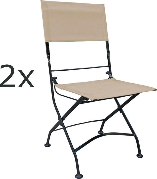 Actual product image Garden Pleasure 2 garden chairs Triest brown