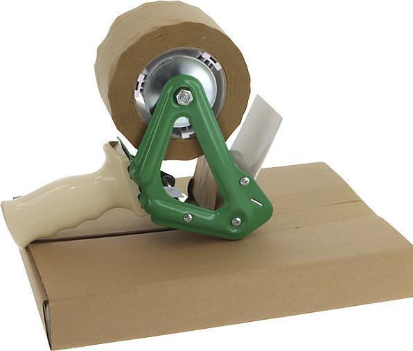 Actual product image kaiserkraft E-Commerce packaging tape, with natural fibres, terra, 5 fibres, pack of 6 x 50 (75 mm)