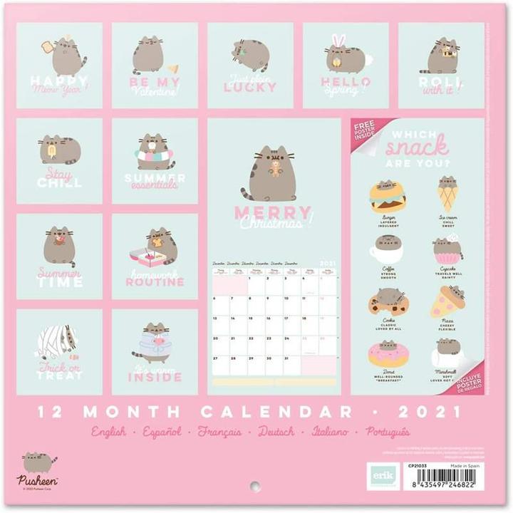 Produktbild Pusheen Ein Kalender für die tägliche Planung in der Foodie-Kollektion (30 x 30 cm)
