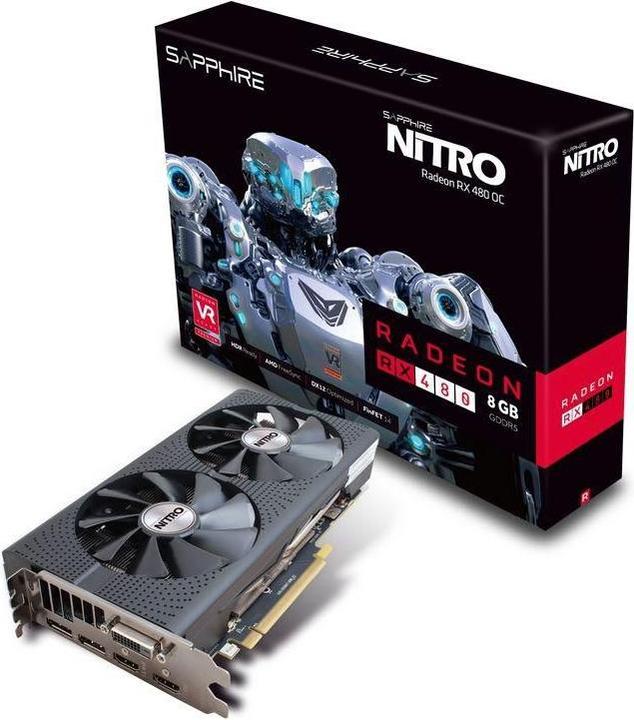 Image du produit Sapphire Nitro Radeon RX 480 8G GDDR5 (8 Go)